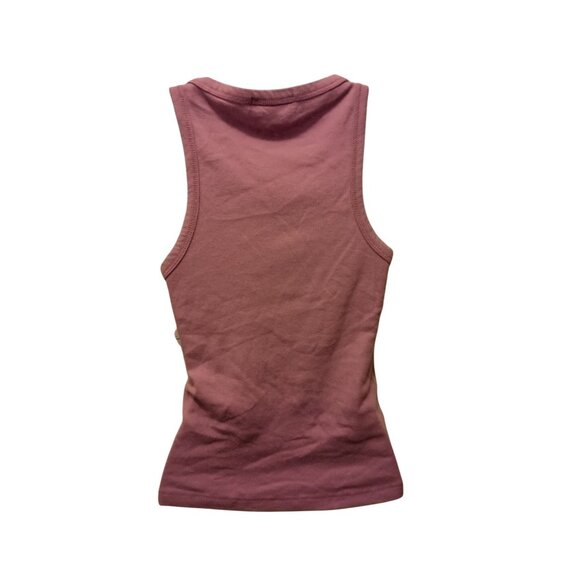 Ultra Flirt Purple Sleeveless Washed Ribbed  Tank Top Women's Sz. M - Picture 4 of 8